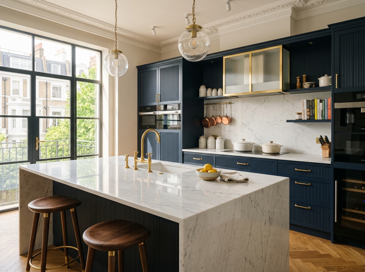 Kensington flat kitchen after deep clean